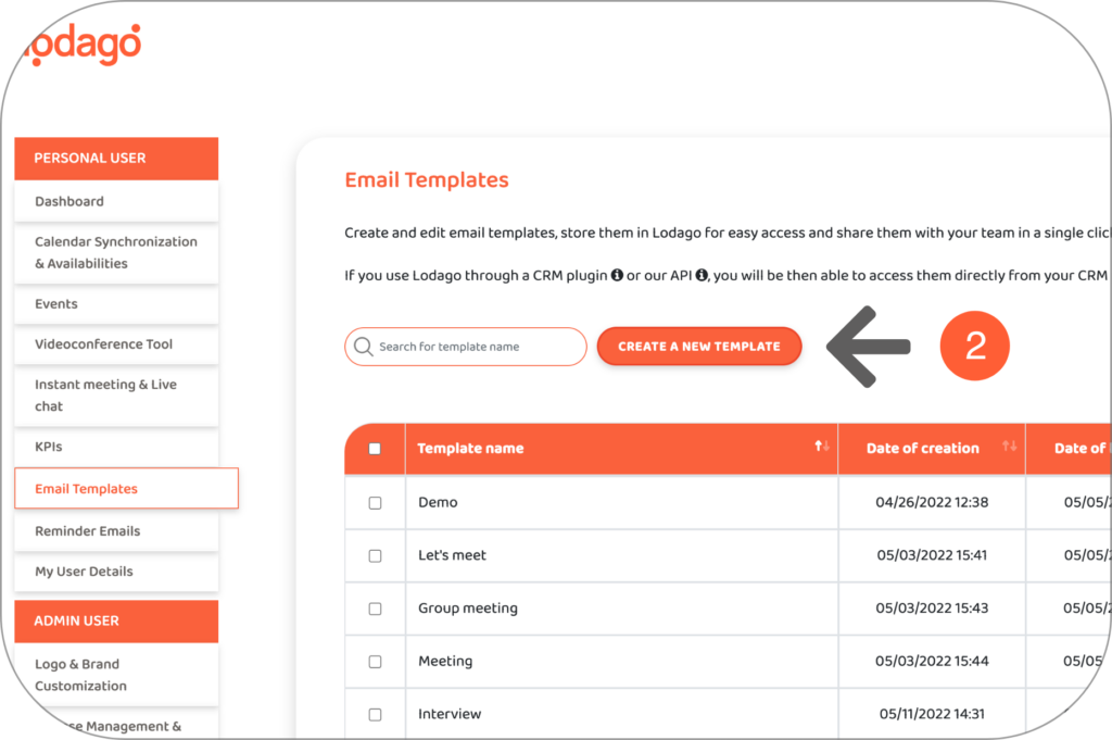 2 - Create email template