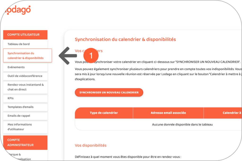 1 - Synchroniser plusieurs calendriers