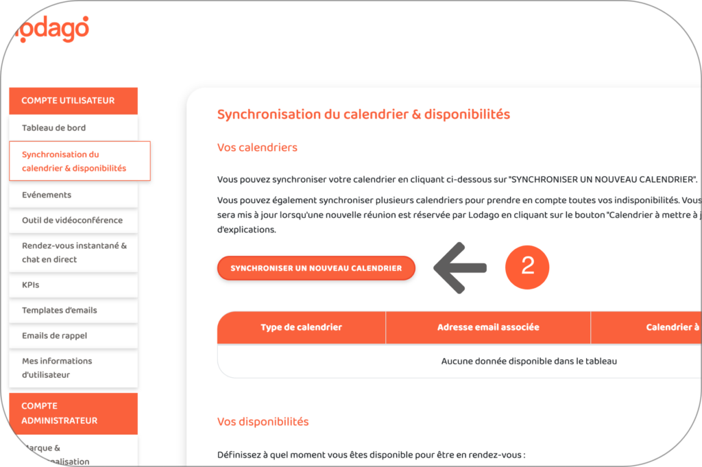 2 - Synchroniser plusieurs calendriers
